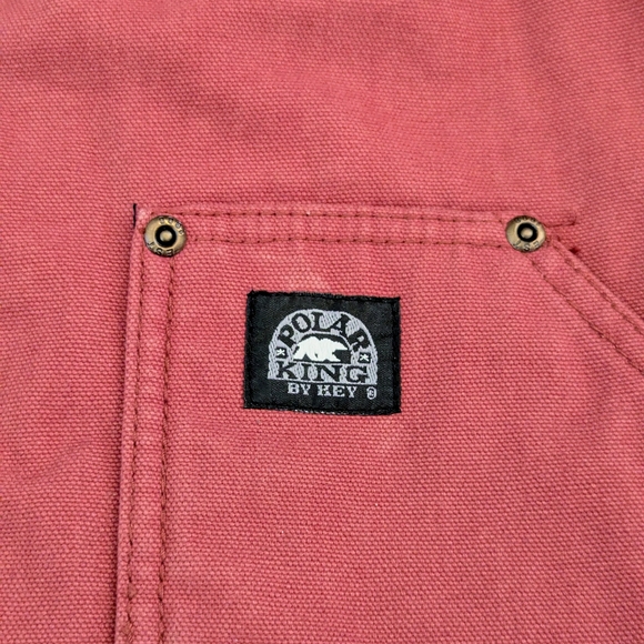 Polar King by Key Kid's Insulated Hooded Canvas Jacket Fleece Lined Size XL - Picture 7 of 10